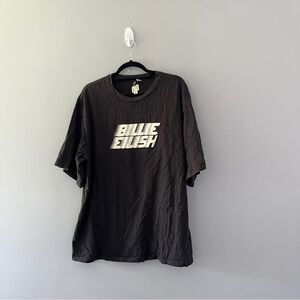 Billie Eilish Divided Graphic Band Tee Short Sleeve Oversized Size Large